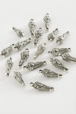 Oval Tesbih Püskül Ara Aparatı 50 Gram-Gümüş Rengi - Görsel 2