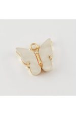 Kelebek Figürlü Kolye Ucu-Krem - Görsel 6