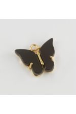 Kelebek Figürlü Kolye Ucu-Siyah - Görsel 6