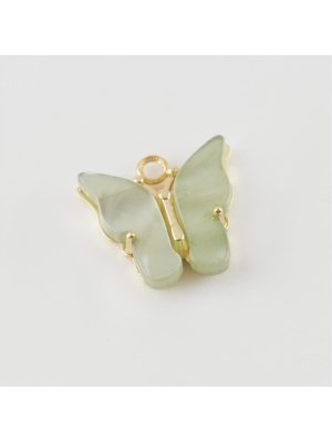 Kelebek Figürlü Kolye Ucu-Siyah