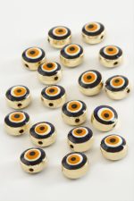 Nazar Mineli Bileklik ve Kolye Ucu Aparatı 1 Adet-Lacivert - Görsel 2