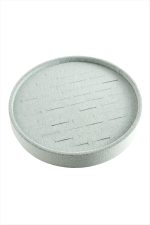 Yuvarlak Ahşap Anfora Kumaş Yüzüklük 20 cm-Açık Pembe