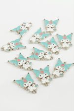 Çzgflm Çift Kulplu Mineli Bileklik ve Kolye Ucu Aparatı 1 Adet-Turkuaz - Görsel 2