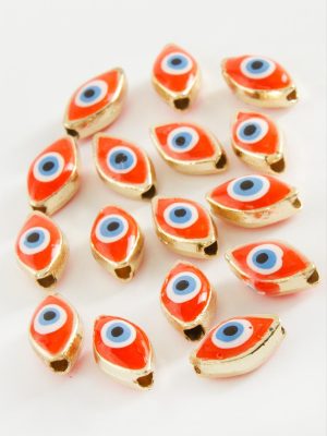 Göz Mineli Bileklik ve Kolye Ucu Aparatı 1 Adet-Pembe