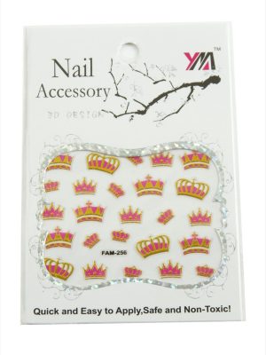 Taç Tırnak Aksesuarı Tattoo Sticker-Beyaz