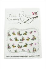 Gül Tırnak Aksesuarı Tattoo Sticker-Beyaz