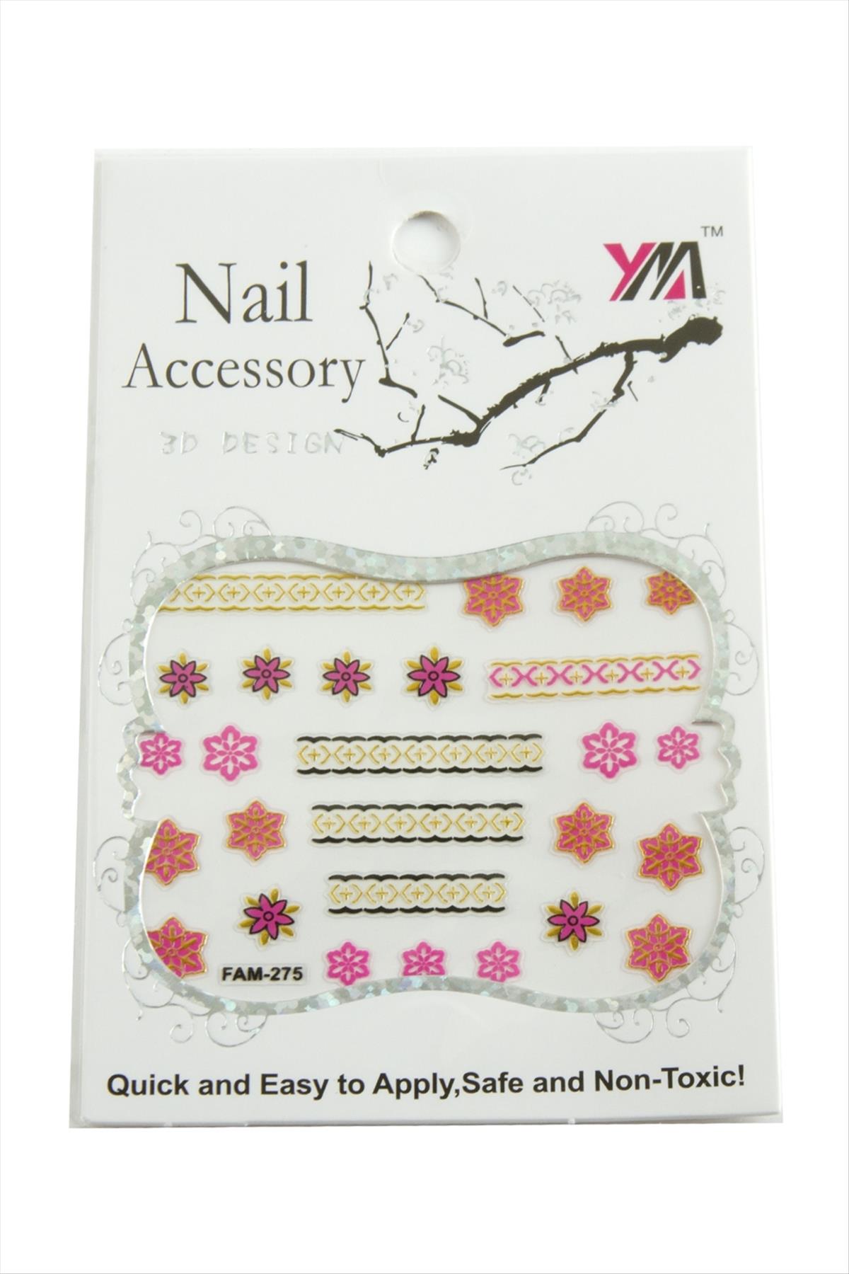 1208908_cicek-tirnak-aksesuari-tattoo-sticker-ddc-d2.jpg Çiçek Tırnak Aksesuarı Tattoo Sticker-Beyaz - Görsel 1