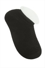 Dantel Yünlü Kısa Çorap-Siyah - Görsel 3