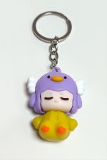 Peri Kızı Silikon Anahtarlık-Mor - Görsel 2