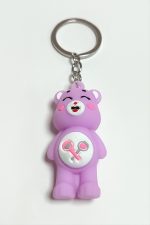 Ayıcık Silikon Anahtarlık-Mor