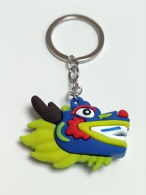 Köpek Silikon Anahtarlık-Mavi