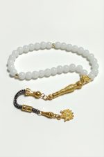 Ceyt Taşı Tesbih 8 mm-Beyaz