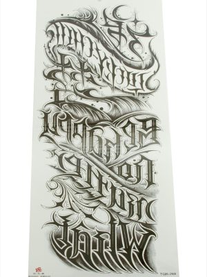 Tattoo Kol Dövme Sticker-Siyah
