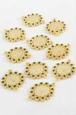 Çeyrek Taşlı Bileklik ve Kolye Ucu Aparatı 1 Adet-Yeşil - Görsel 2