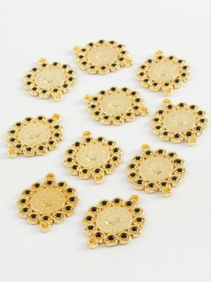 Çeyrek Taşlı Bileklik ve Kolye Ucu Aparatı 1 Adet-Yeşil