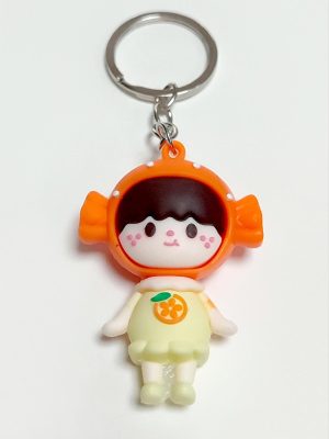 Kız Çocuk Silikon Anahtarlık-Sarı