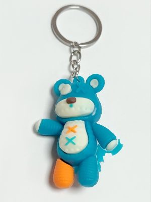 Ayıcık Silikon Anahtarlık-Turkuaz