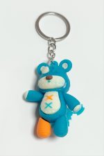 Ayıcık Silikon Anahtarlık-Turkuaz - Görsel 2