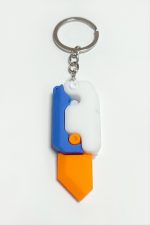 Bıçak Silikon Anahtarlık-Beyaz - Görsel 2