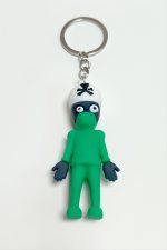 Kuru Kafa Silikon Anahtarlık-Sarı