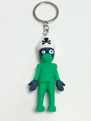 Kuru Kafa Silikon Anahtarlık-Sarı