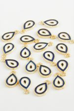 Damla Tek Kulp Mineli Bileklik ve Kolye Ucu Aparatı 1 Adet-Lacivert - Görsel 2