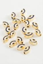 Göz Mineli Bileklik ve Kolye Ucu Aparatı 1 Adet-Mavi