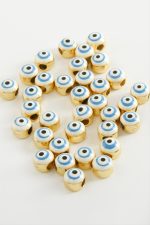 Nazar Mineli Bileklik ve Kolye Ucu Aparatı 1 Adet-Beyaz - Görsel 2