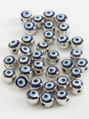 Nazar Mineli Bileklik ve Kolye Ucu Aparatı 1 Adet-Lacivert