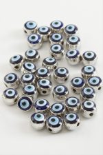 Nazar Mineli Bileklik ve Kolye Ucu Aparatı 1 Adet-Lacivert - Görsel 2