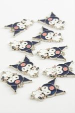 Çzgflm Çift Kulplu Mineli Bileklik ve Kolye Ucu Aparatı 1 Adet-Mor