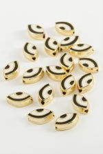 Göz Mineli Bileklik ve Kolye Ucu Aparatı 1 Adet-Siyah - Görsel 2