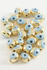 Damla Mineli Bileklik ve Kolye Ucu Aparatı 1 Adet-Mavi - Görsel 2