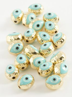 Damla Mineli Bileklik ve Kolye Ucu Aparatı 1 Adet-Beyaz