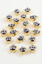 Kaplumbağa Mineli Bileklik ve Kolye Ucu Aparatı 1 Adet-Mavi