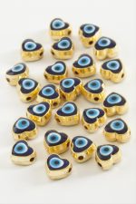 Kalp Mineli Bileklik ve Kolye Ucu Aparatı 1 Adet-Lacivert - Görsel 2