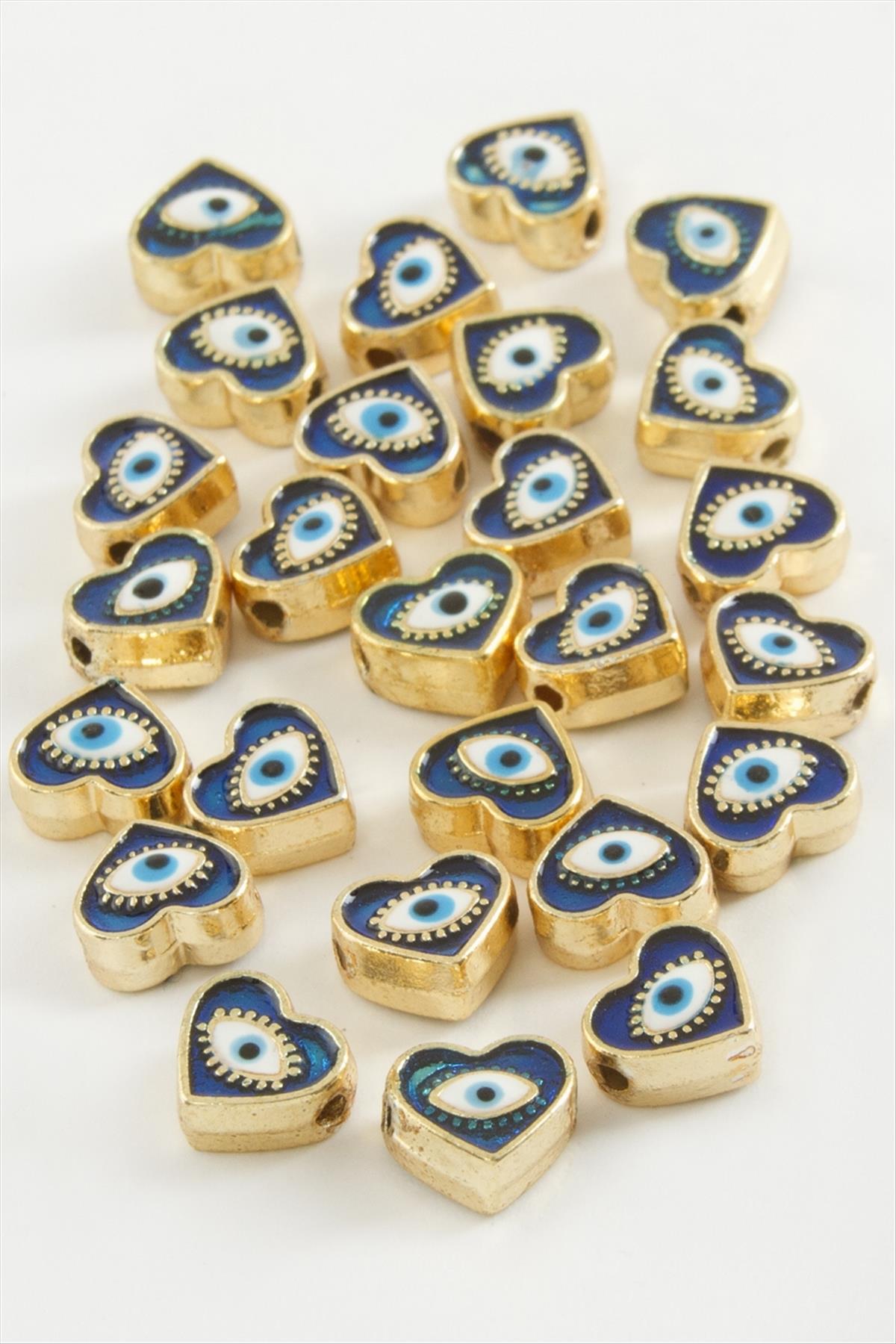 1209146_kalp-goz-mineli-bileklik-ve-kolye-ucu-97d3-.jpg Kalp Göz Mineli Bileklik ve Kolye Ucu Aparatı 1 Adet-Lacivert - Görsel 2