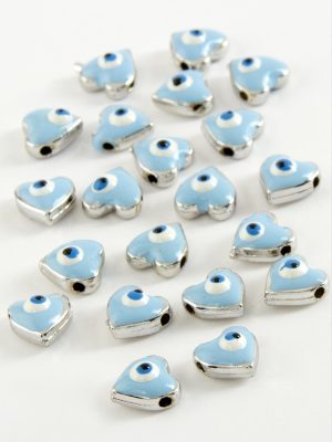 Kalp Mineli Bileklik ve Kolye Ucu Aparatı 1 Adet-Pembe