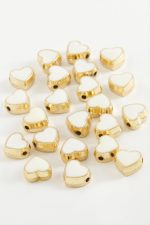 Kalp Mineli Bileklik ve Kolye Ucu Aparatı 1 Adet-Beyaz - Görsel 2