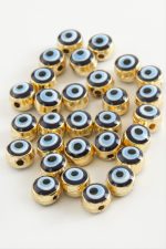 Nazar Mineli Bileklik ve Kolye Ucu Aparatı 1 Adet-Lacivert - Görsel 2