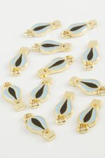 Balon Tek Kulplu Mineli Bileklik ve Kolye Ucu Aparatı 1 Adet-Mavi - Görsel 2