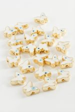 Kelebek Mineli Bileklik ve Kolye Ucu Aparatı 1 Adet-Mavi