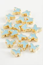 Kelebek Mineli Bileklik ve Kolye Ucu Aparatı 1 Adet-Mavi - Görsel 2