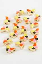 Kelebek Mineli Bileklik ve Kolye Ucu Aparatı 1 Adet-Sarı