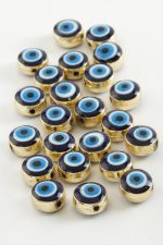 Nazar Mineli Bileklik ve Kolye Ucu Aparatı 1 Adet-Lacivert - Görsel 2