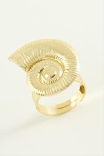 Çiçek Metal Yüzük-Sarı