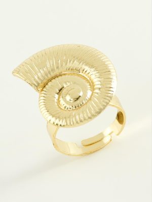 Çiçek Metal Yüzük-Sarı