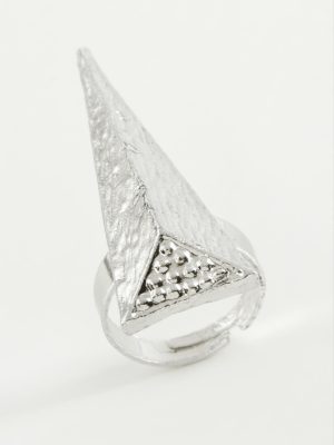 Piramit Metal Yüzük-Sarı