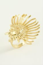 Güneş Metal Yüzük-Sarı