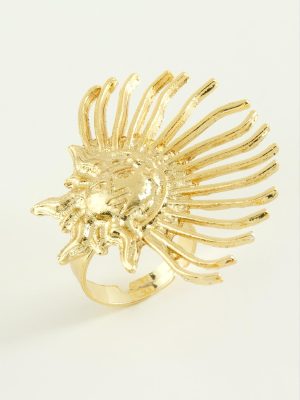 Güneş Metal Yüzük-Gümüş Rengi